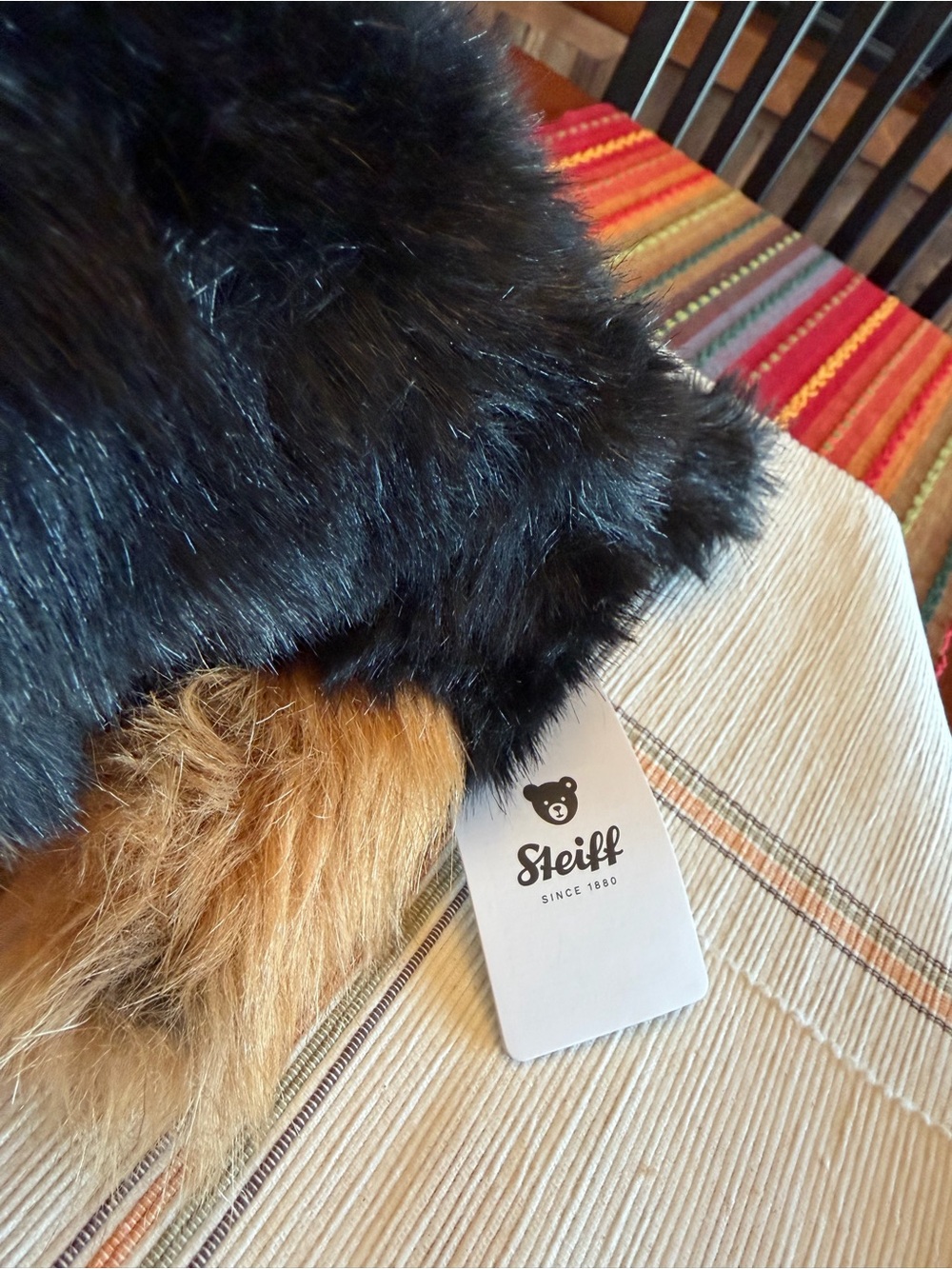 Steiff Herkules Plush Yorkshire Terrier in Black and Brown - - Picture 5 of 11